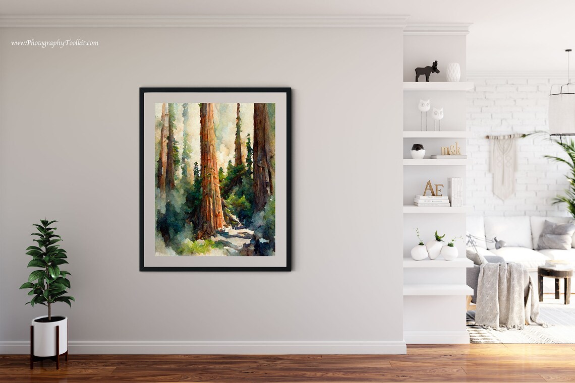 Sequoia National Park Mountain Art Print - Image 4