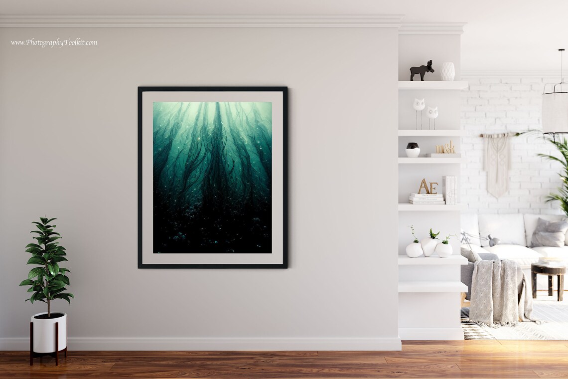 Dark Ocean Wave Art Print, Coastal Surf Decor - Image 4