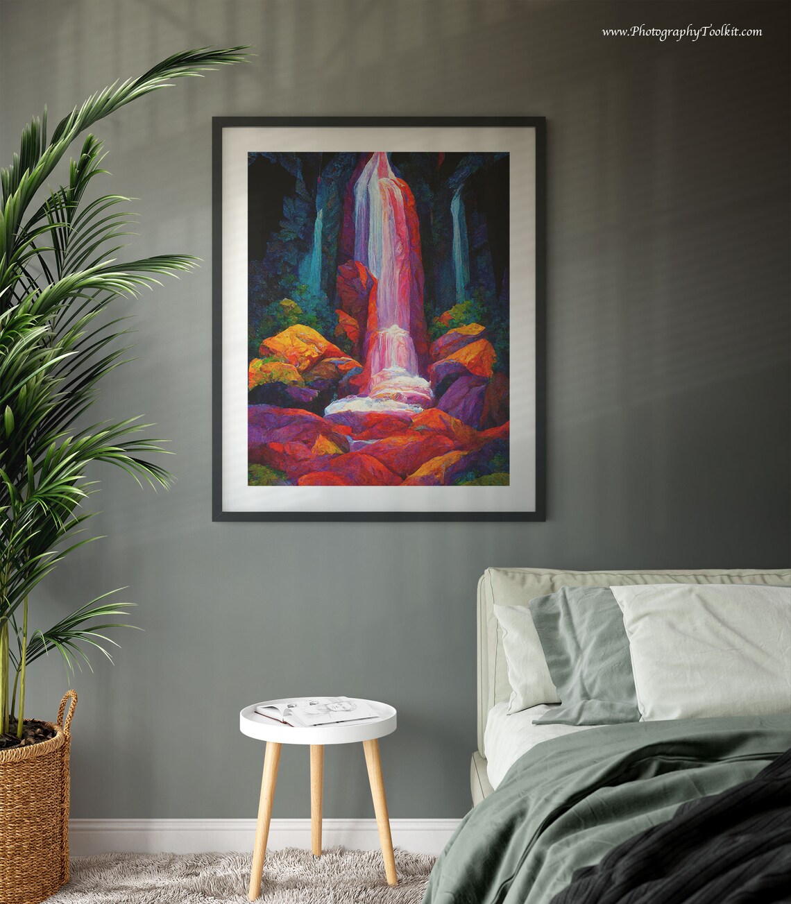 Ruby Falls, Tennessee Waterfall Landscape Art Print - Image 3