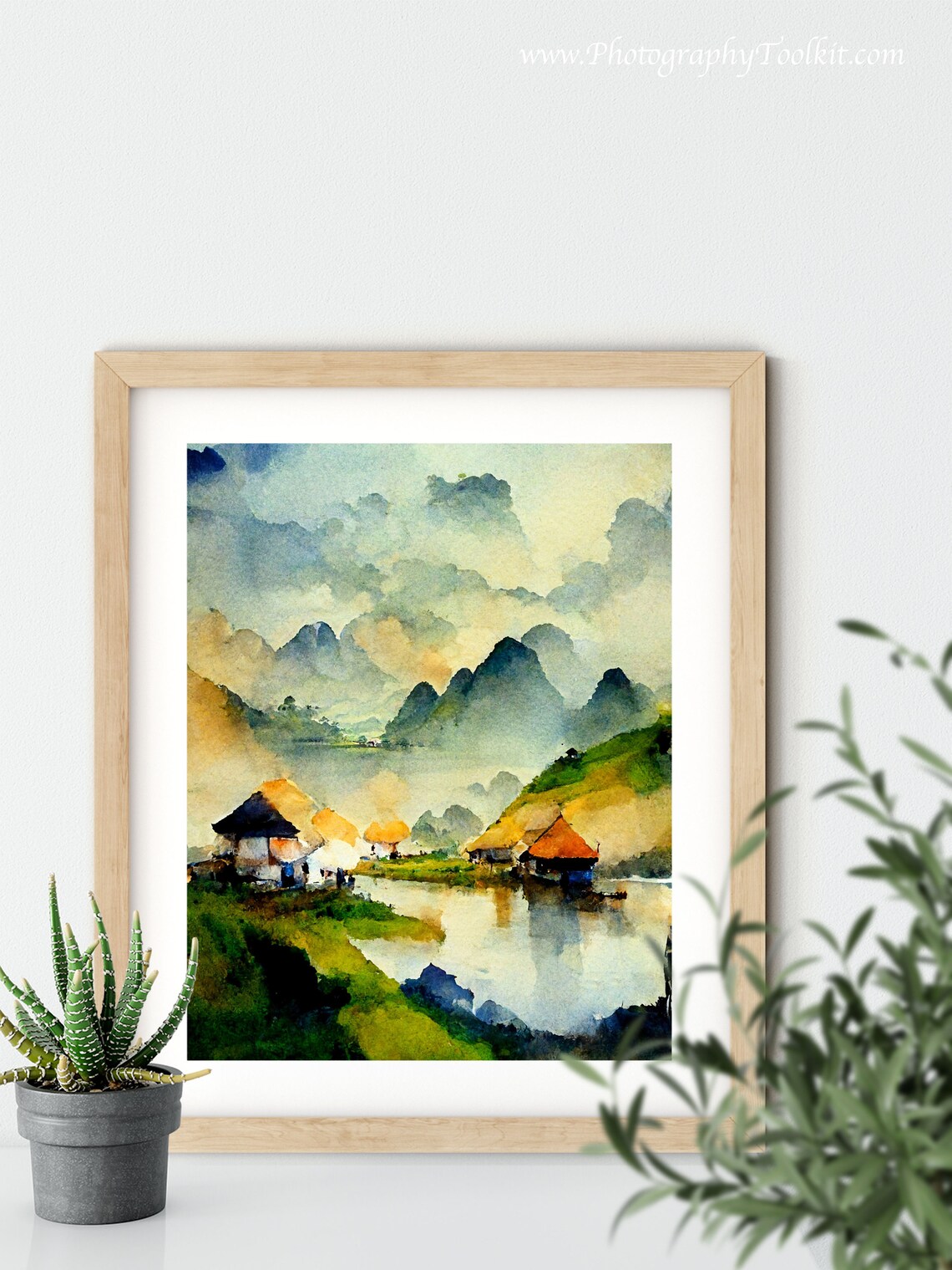 Vietnam Watercolor Travel Poster, Asia Wall Decor - Image 5