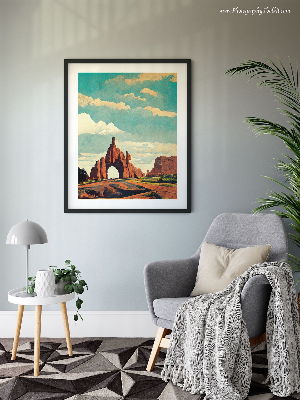 Arches National Park Utah Desert Red Rock Arch Vintage Sky Poster - Image 6