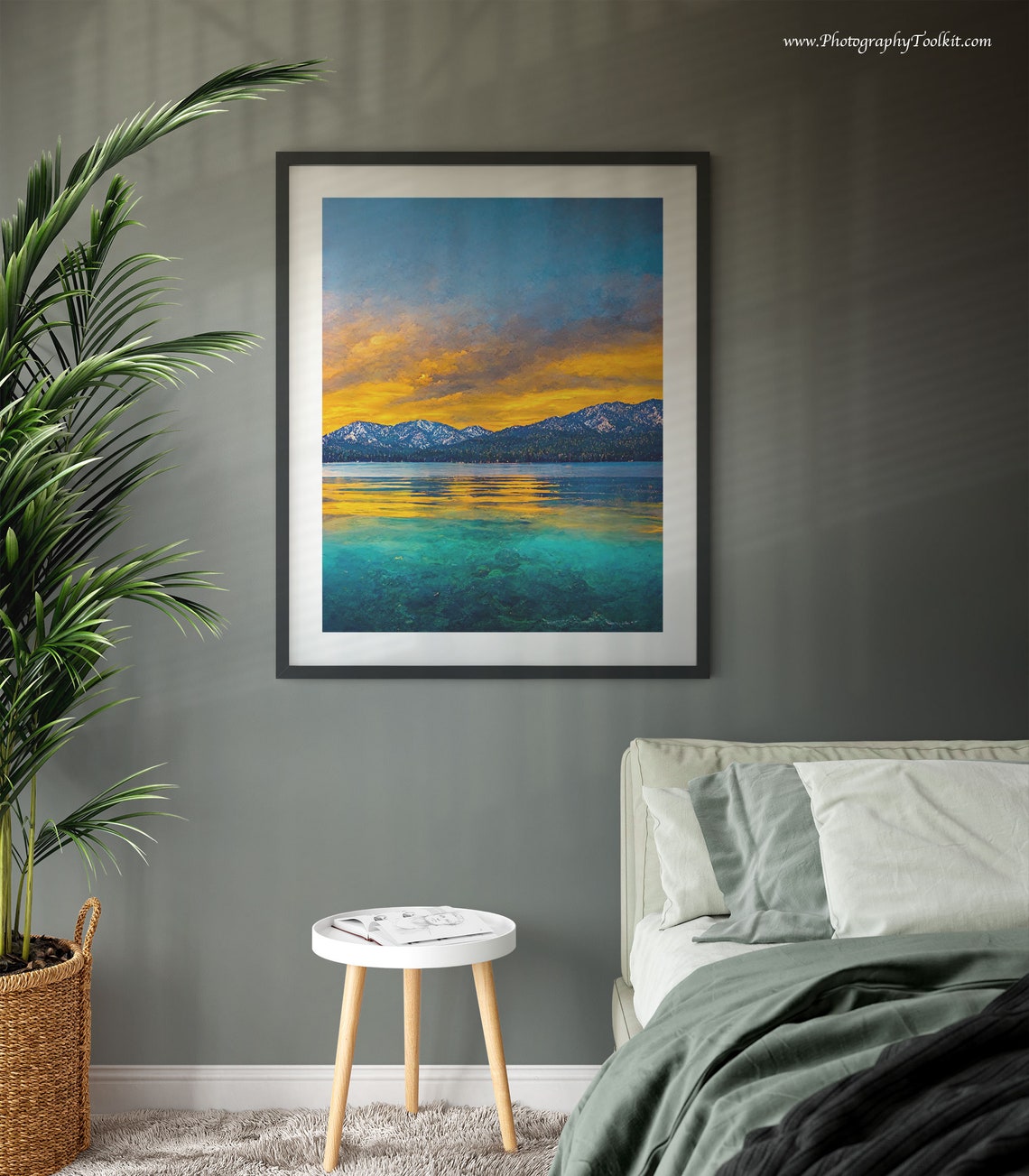 Lake Tahoe Print Lake Tahoe Wall Art Lake Tahoe Poster Lake Tahoe Art Lake Tahoe Lake Tahoe Vintage Style Travel Poster Print - Image 3