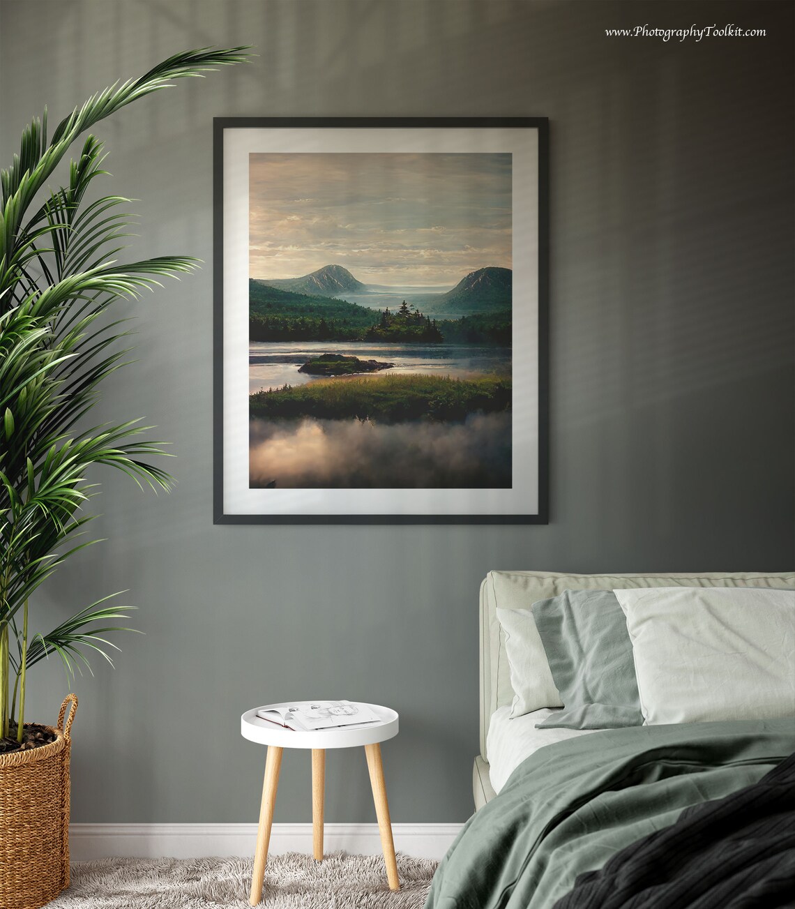 Acadia National Park Misty Coastline Dawn Reflections Maine Landscape Print - Image 3
