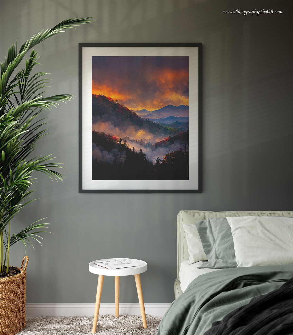 Great Smoky Mountains Travel Poster, Landscape Art - Image 3