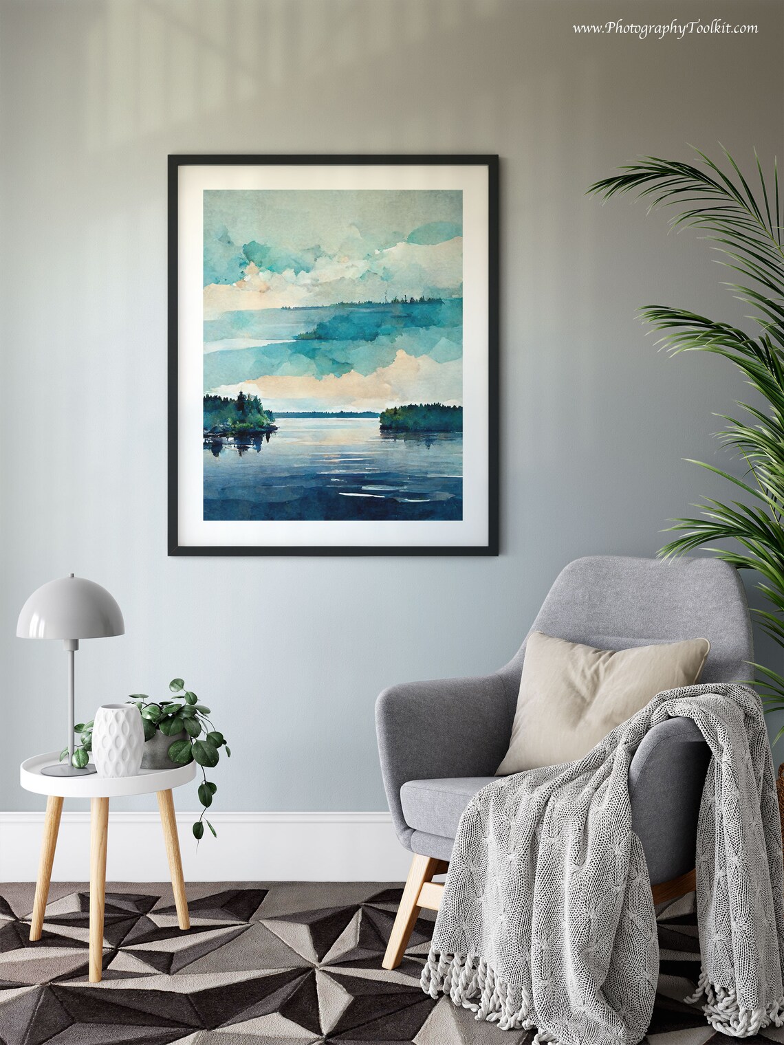Lake Life Finland Travel Poster, Lake House Decor - Image 6