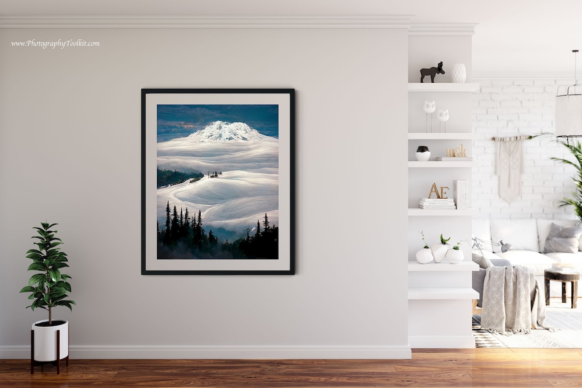 Mount Rainier National Park Art Print, Pacific Northwest - Image 4