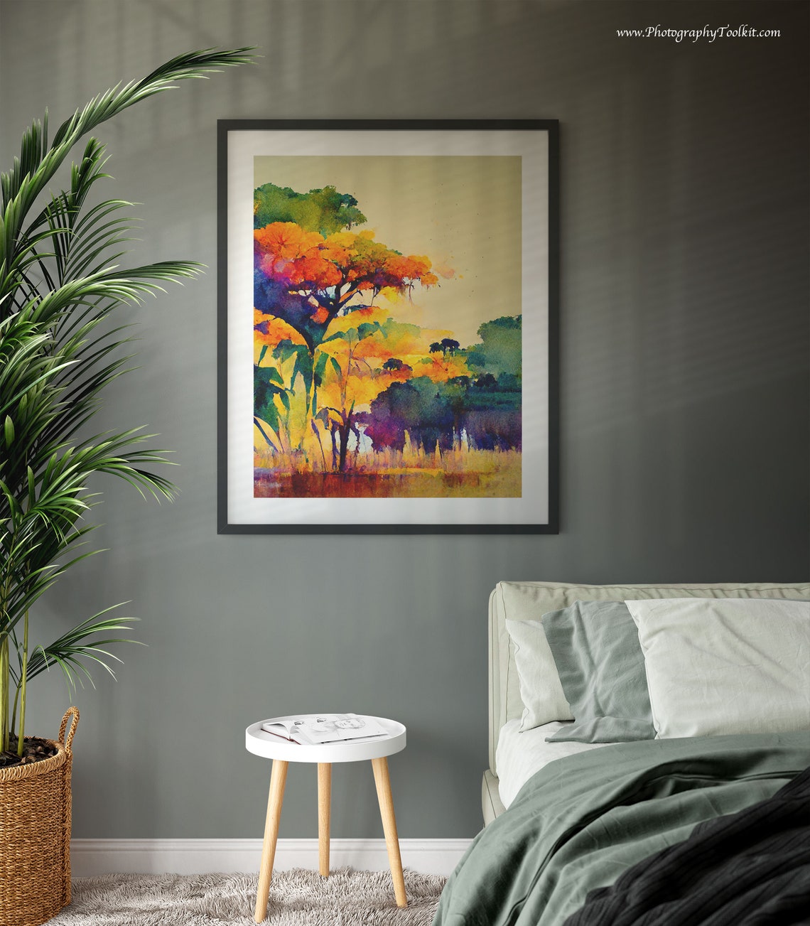 Swamp Painting Brazil Wall Art South America Wall Art South America Gift Wildlife Art Travel Print Road Trip Art Bayou Sunset Print - Image 3