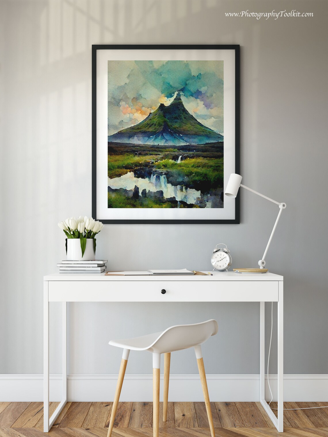 Kirkjufell Iceland Travel Poster, Scandinavian Landscape - Image 2
