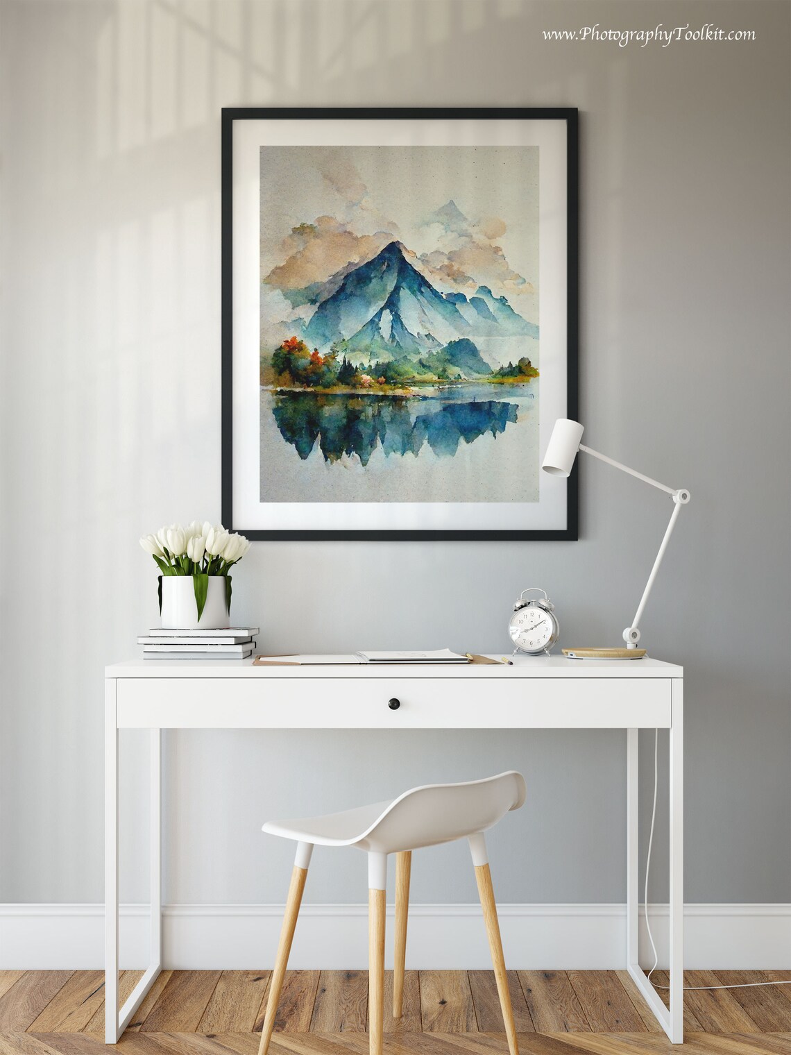 Forest Wall Art Watercolor Landscape Art Print - Image 2