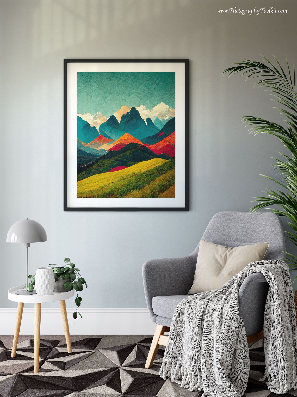 Rocky Mountain Print, Canadian Rockies Travel Poster - Image 6