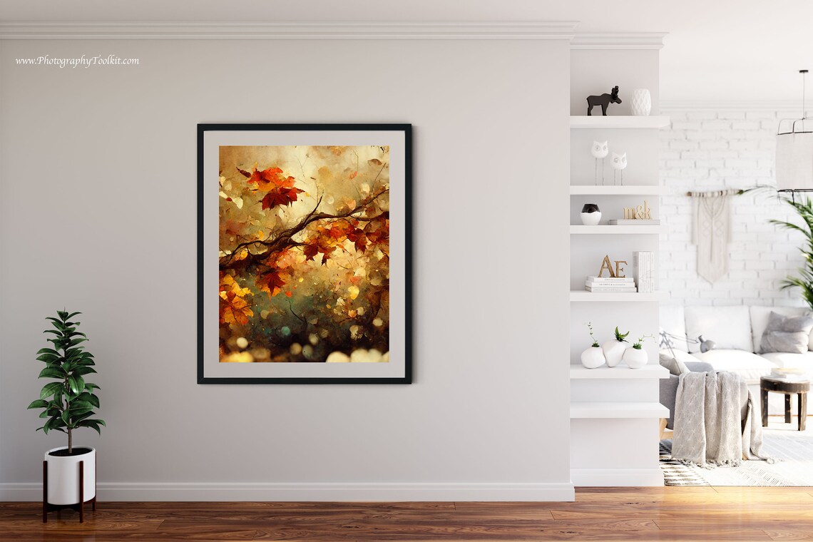 Autumn Landscape Fall Wall Decor Art Print - Image 4