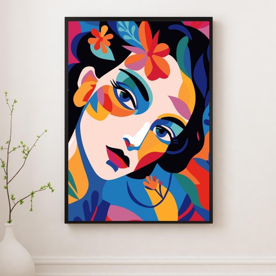 Maximalist Poster Unframed Eclectic Abstract Wall Art Colorful Bold Decor For Living Room Unique Modern Artwork Statement Home Decor