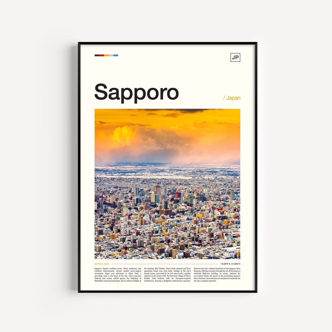 Sapporo Hokkaido Japan Travel Poster