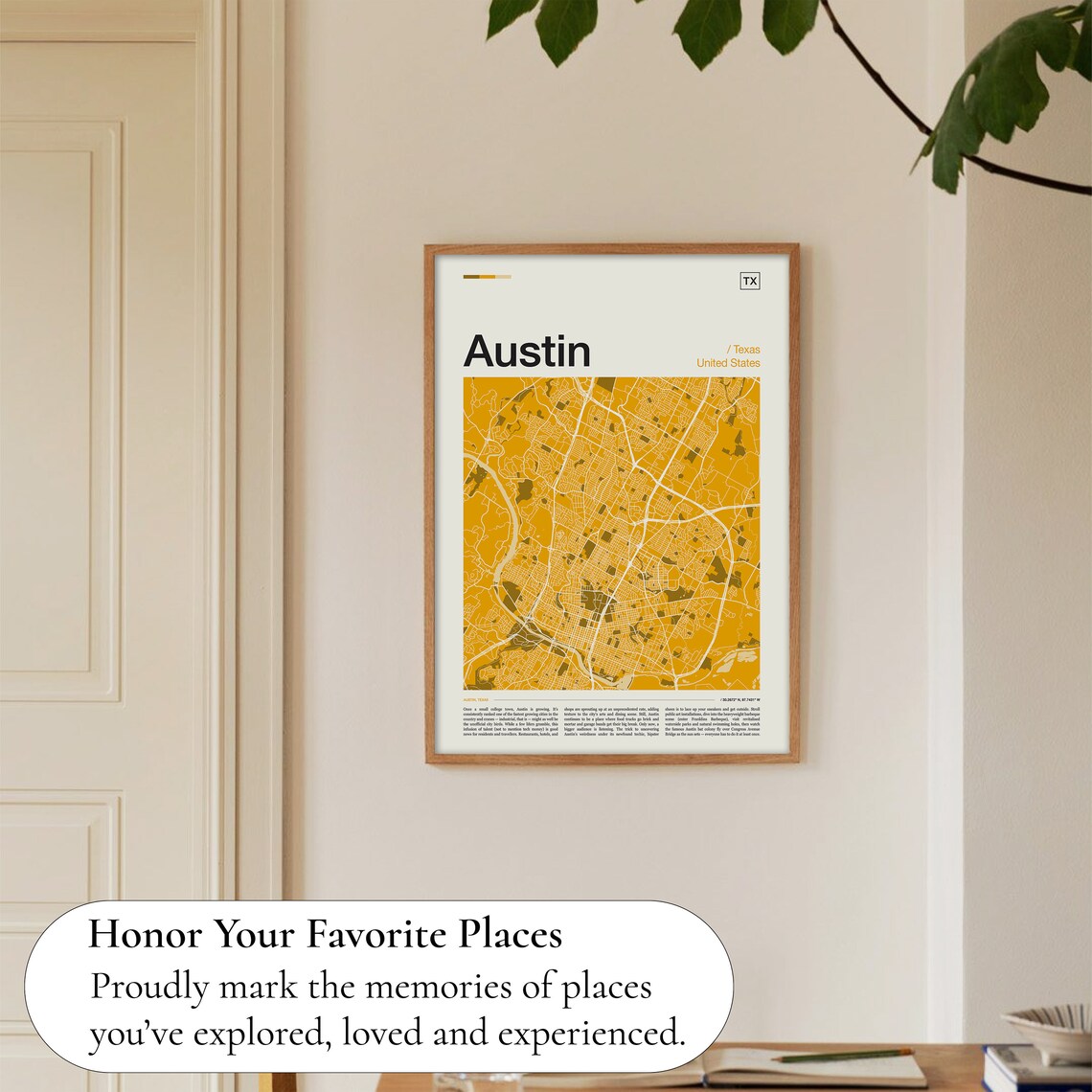 Austin Map Print, Austin Travel Poster - Image 5