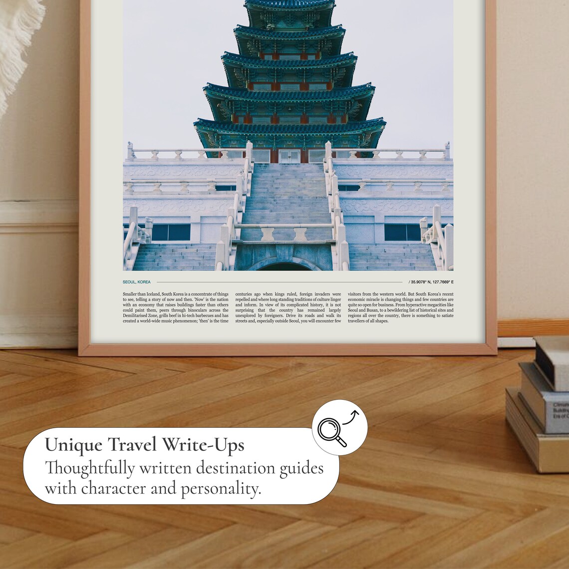 South Korea Seoul Palace Five Story Pagoda Editorial Travel Poster - Image 2