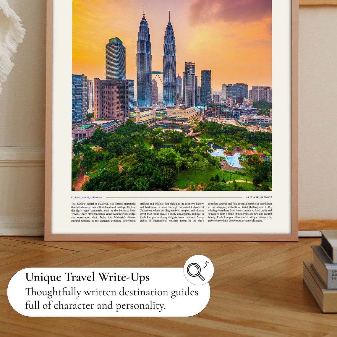 Kuala Lumpur Petronas Twin Towers Sunset Skyline Photo Poster - Image 2