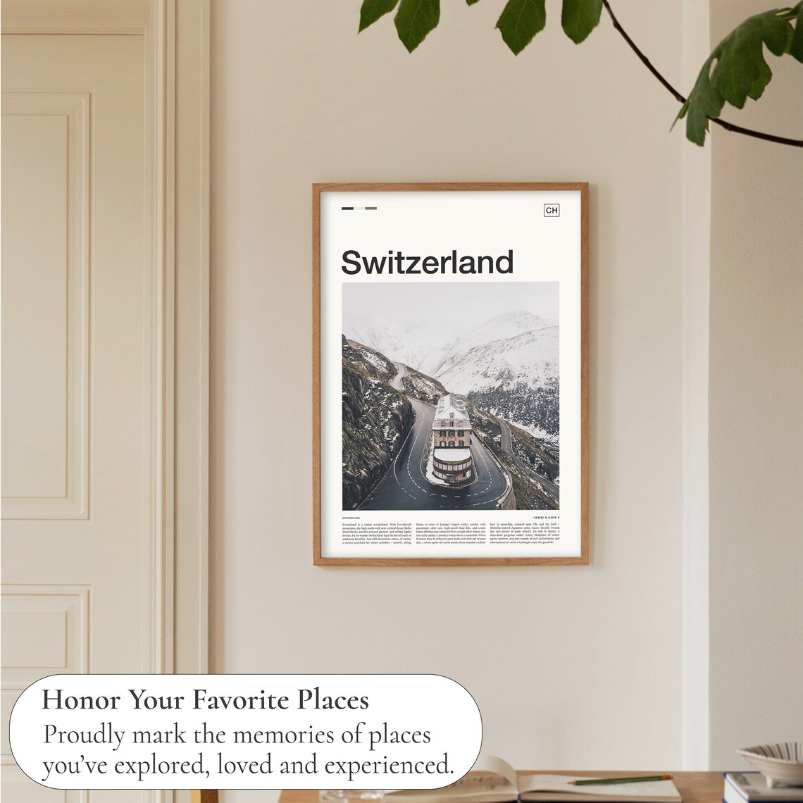 Switzerland Travel Poster, Swiss Travel Print - Image 5