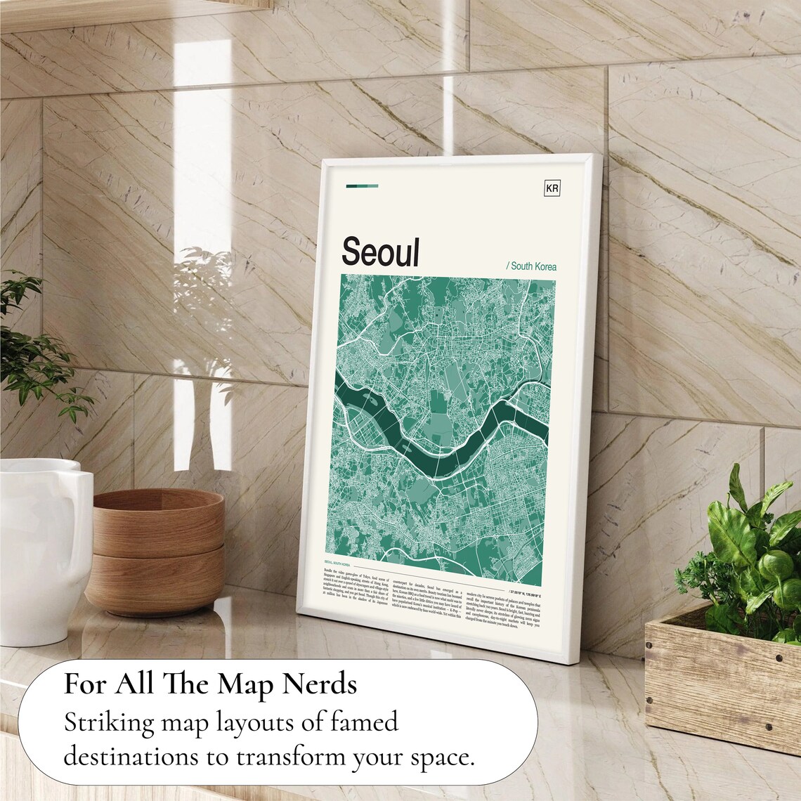 Seoul Map Print, Travel Poster for City Lovers - Image 4