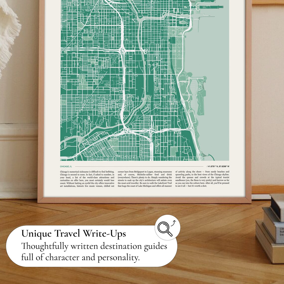 Chicago Map Print, Illinois City Travel Poster - Image 2