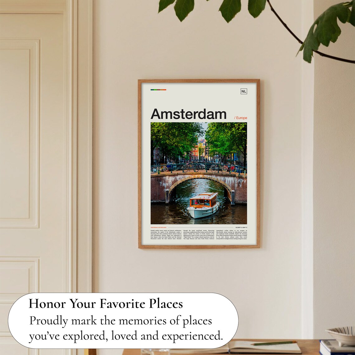 Amsterdam Netherlands Gift Travel Poster - Image 5