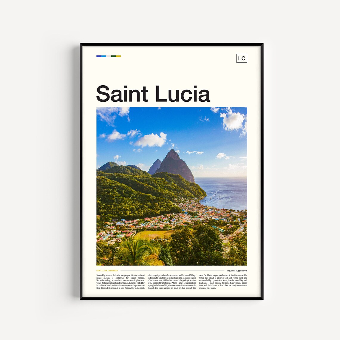Saint Lucia Wall Art Print