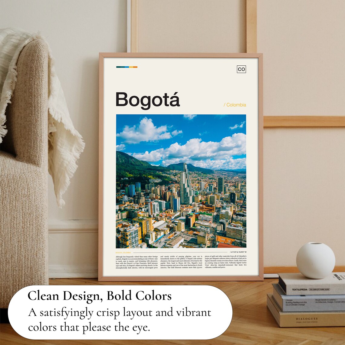 Bogota Colombia Wall Art Print - Image 3