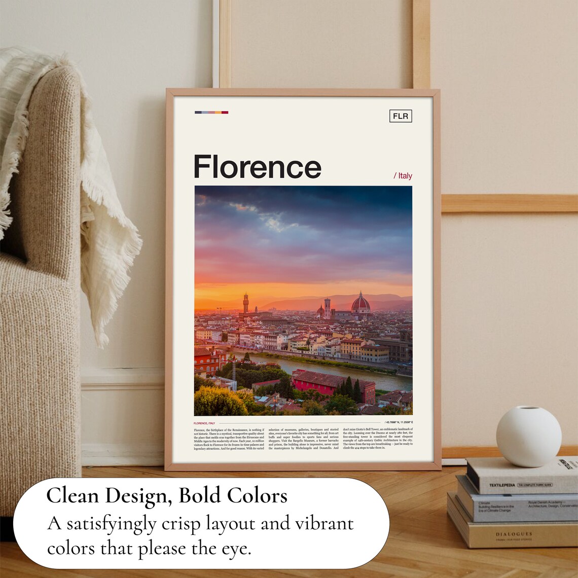 Florence Italy Travel Poster - Image 3