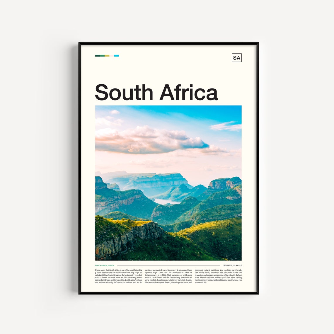 South Africa Print South Africa Poster South Africa Wall Art South Africa Art Print South Africa Artwork South Africa Photo