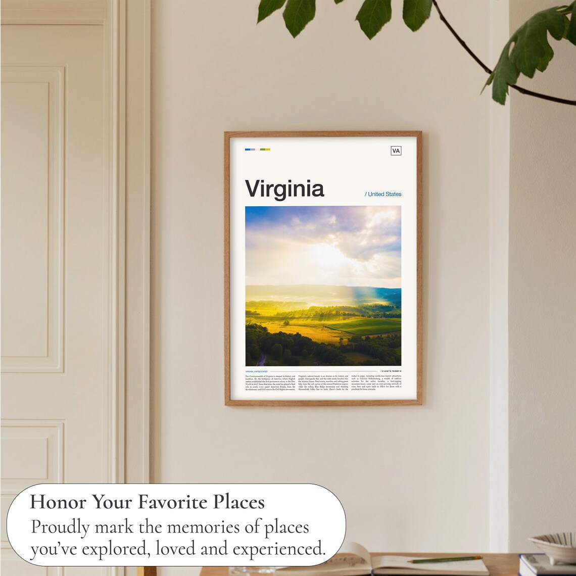 Virginia Travel Poster, Virginia Wall Art Print - Image 5