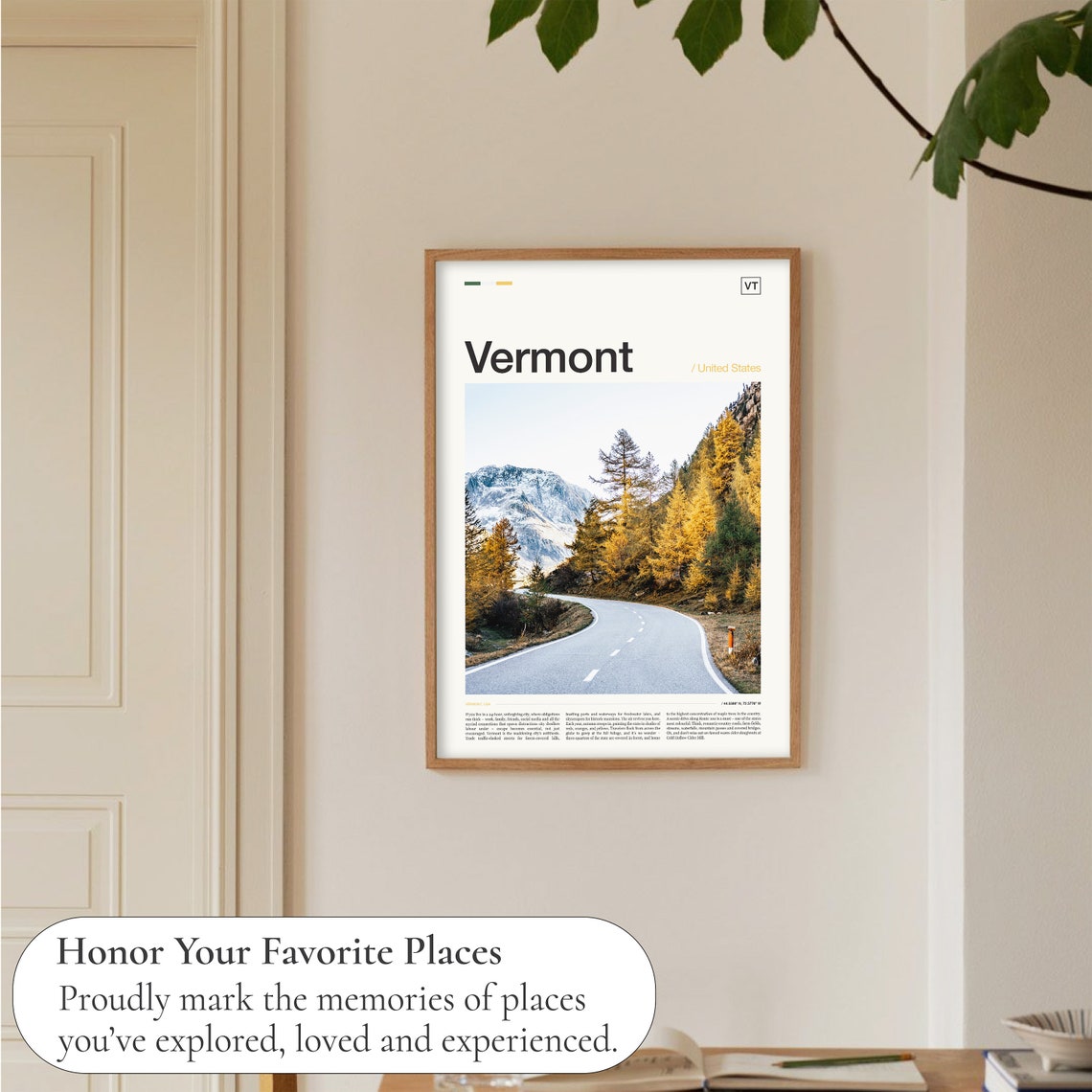 Vermont Print Vermont Art Vermont Poster Vermont Wall Art Vermont Landscape Vermont Travel Poster Vermont Photography Vermont Art Print - Image 5