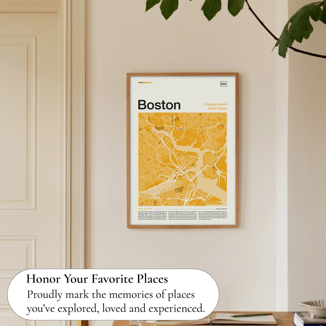 Boston Map Print, Boston Travel Poster - Image 5
