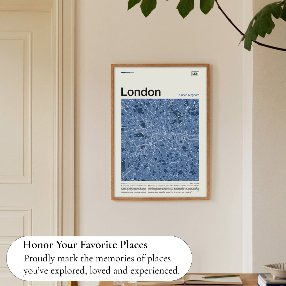 London Map Print, Travel Poster for Home Decor - Image 5