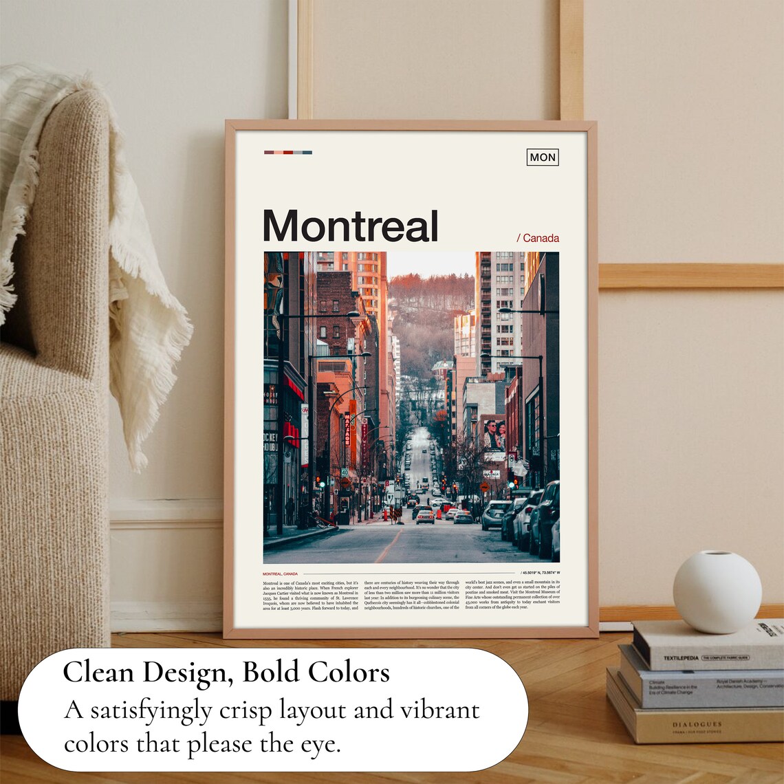Montreal Travel Poster, City Wall Art Print - Image 3