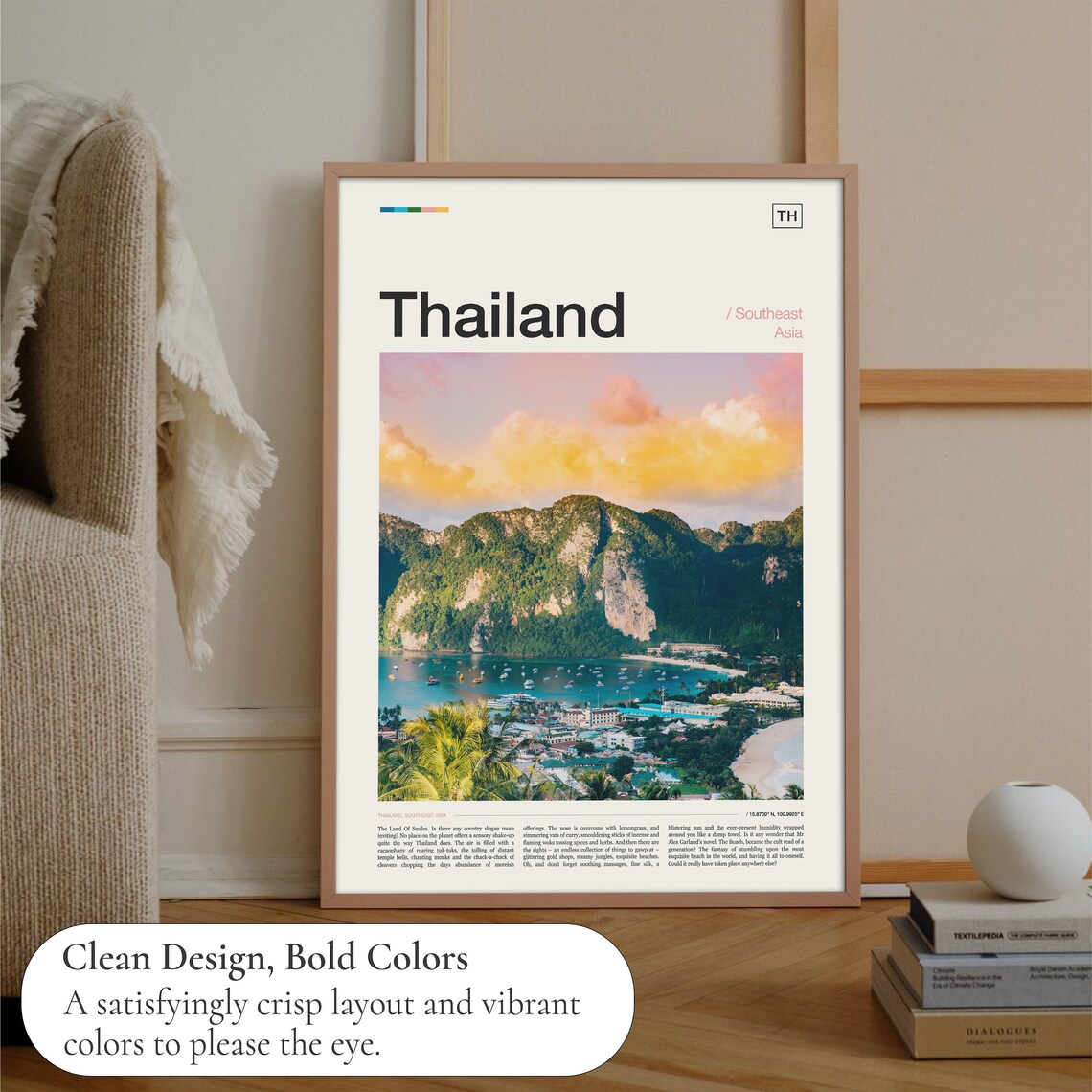 Thailand Travel Poster, Thailand Decor Art Print - Image 3