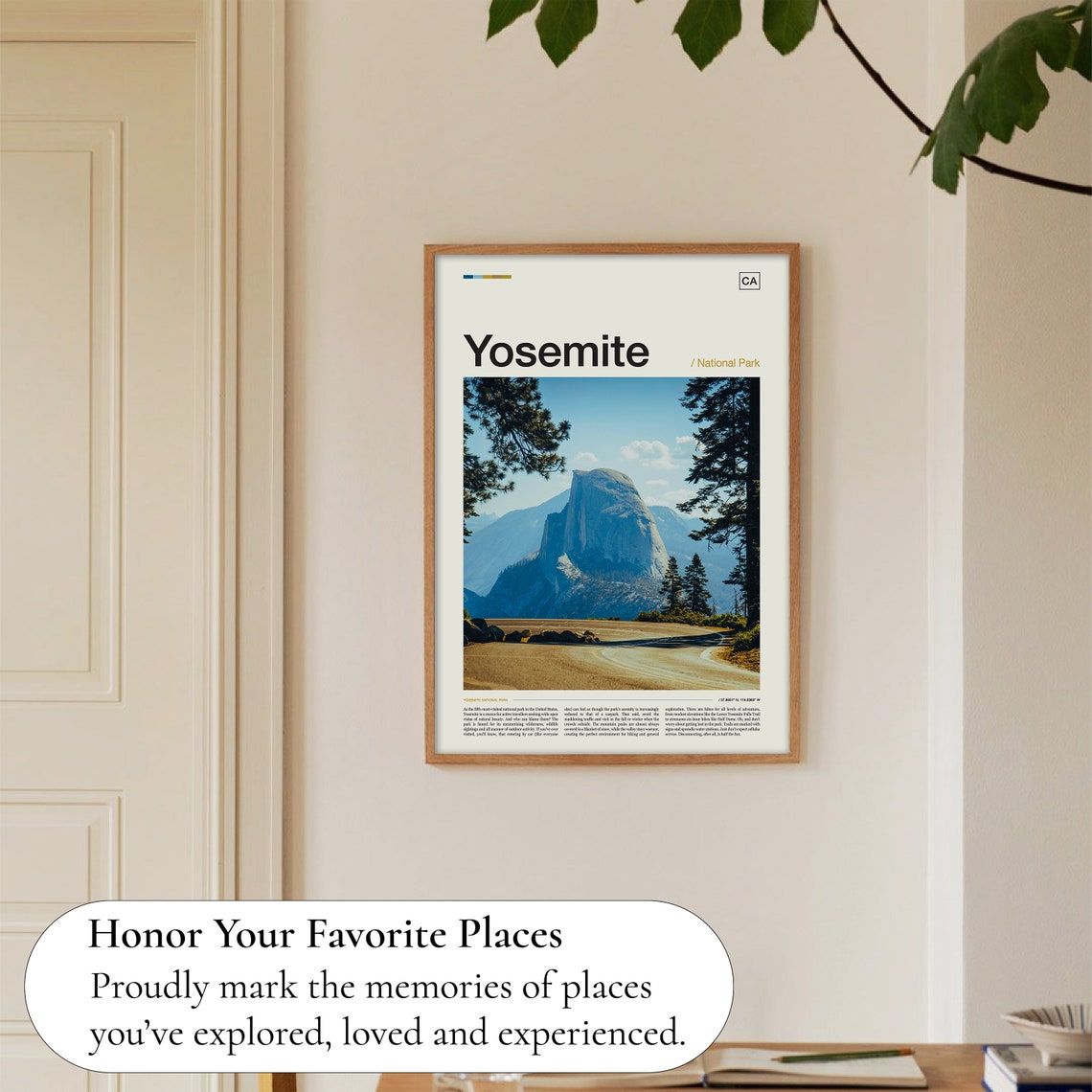 Yosemite Poster Yosemite Print Yosemite Wall Art Yosemite Art Print Travel Print Travel Photo National Park Print Yosemite Photo - Image 5