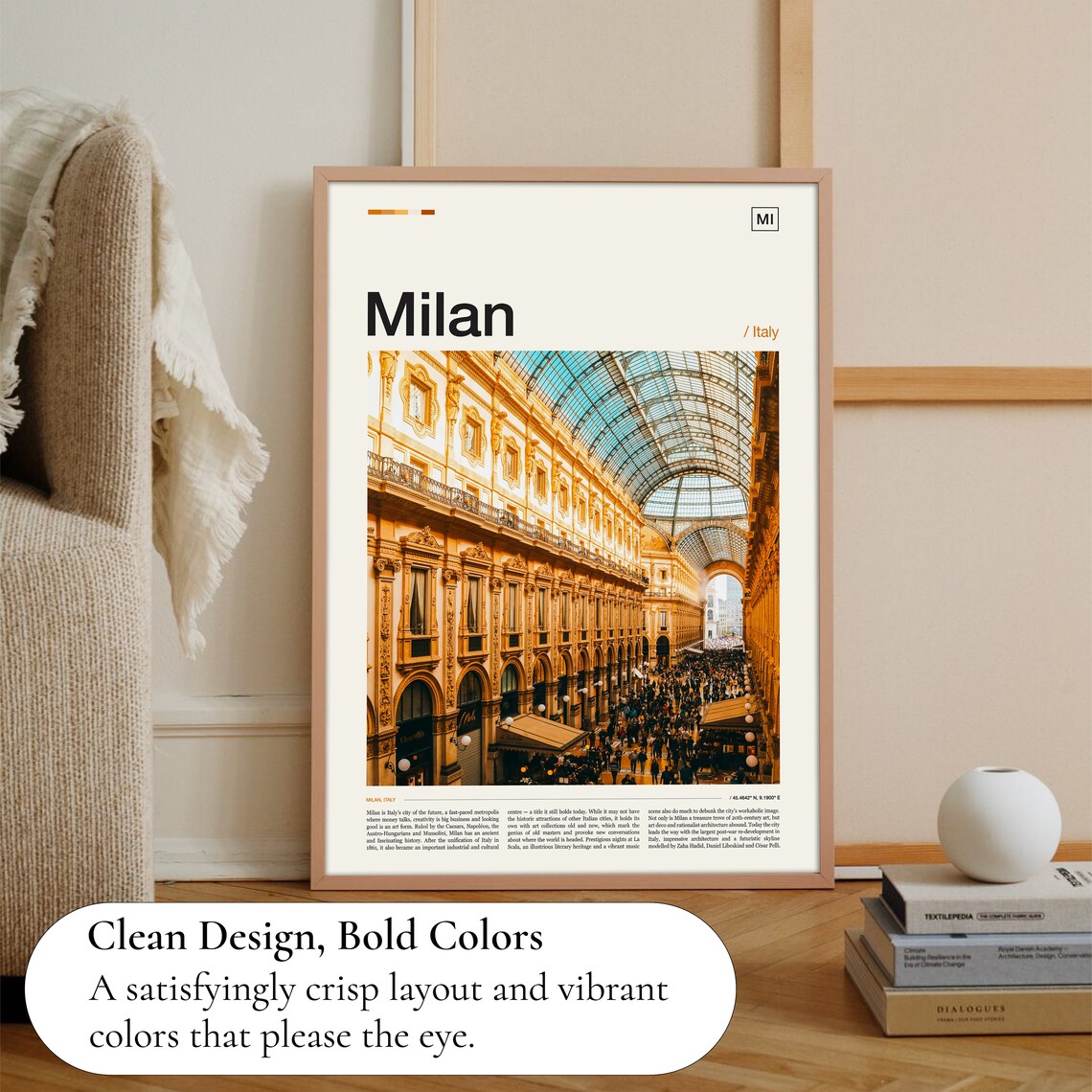 Milan Travel Poster, Italy Travel Art Print - Image 3