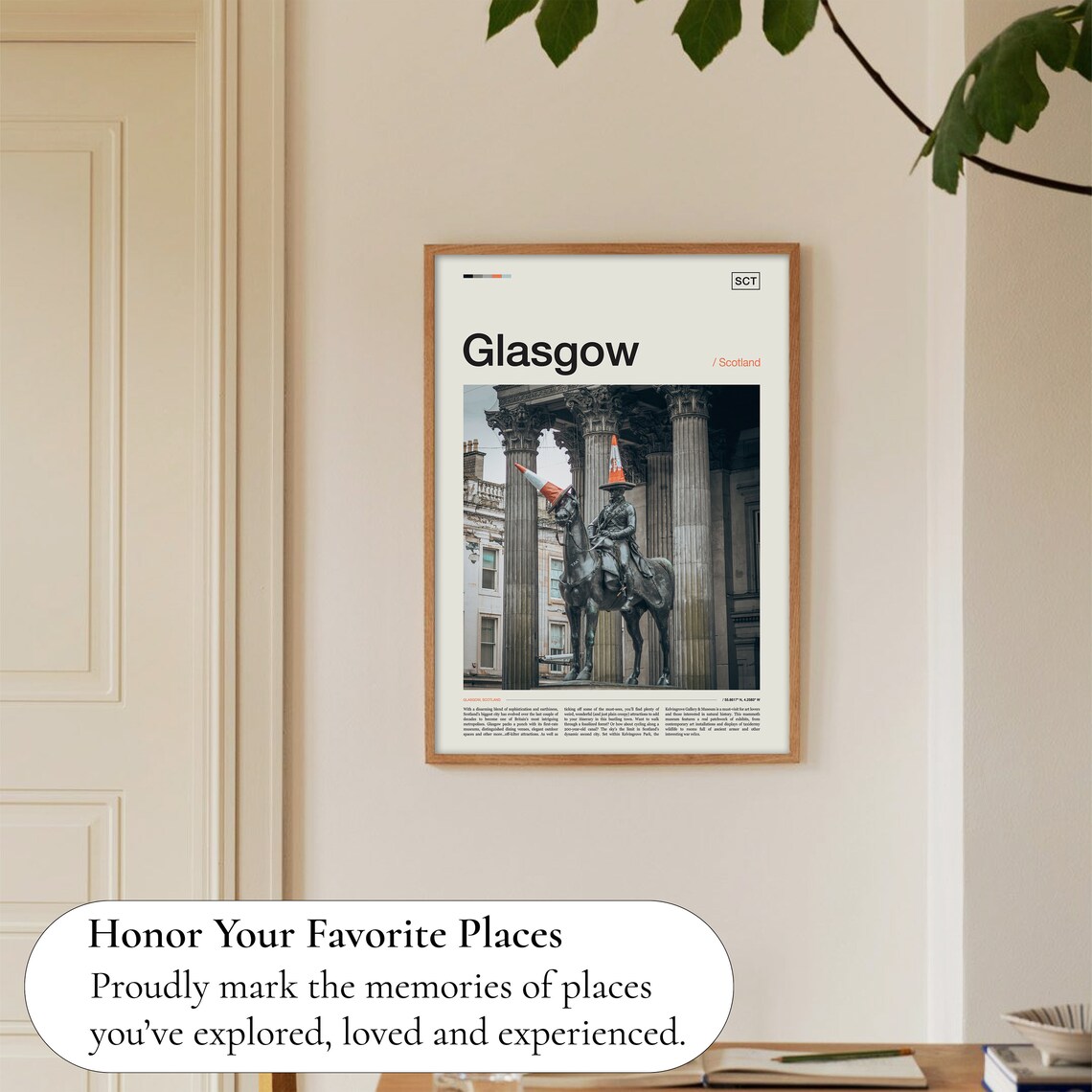 Glasgow Scotland Travel Poster - Image 5