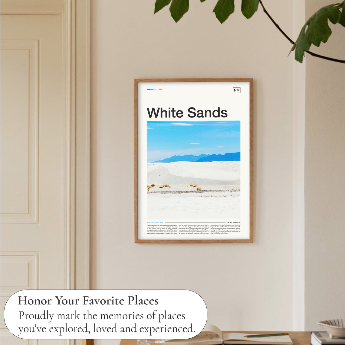 White Sands National Park Gypsum Dunes New Mexico Desert Photo Poster - Image 5