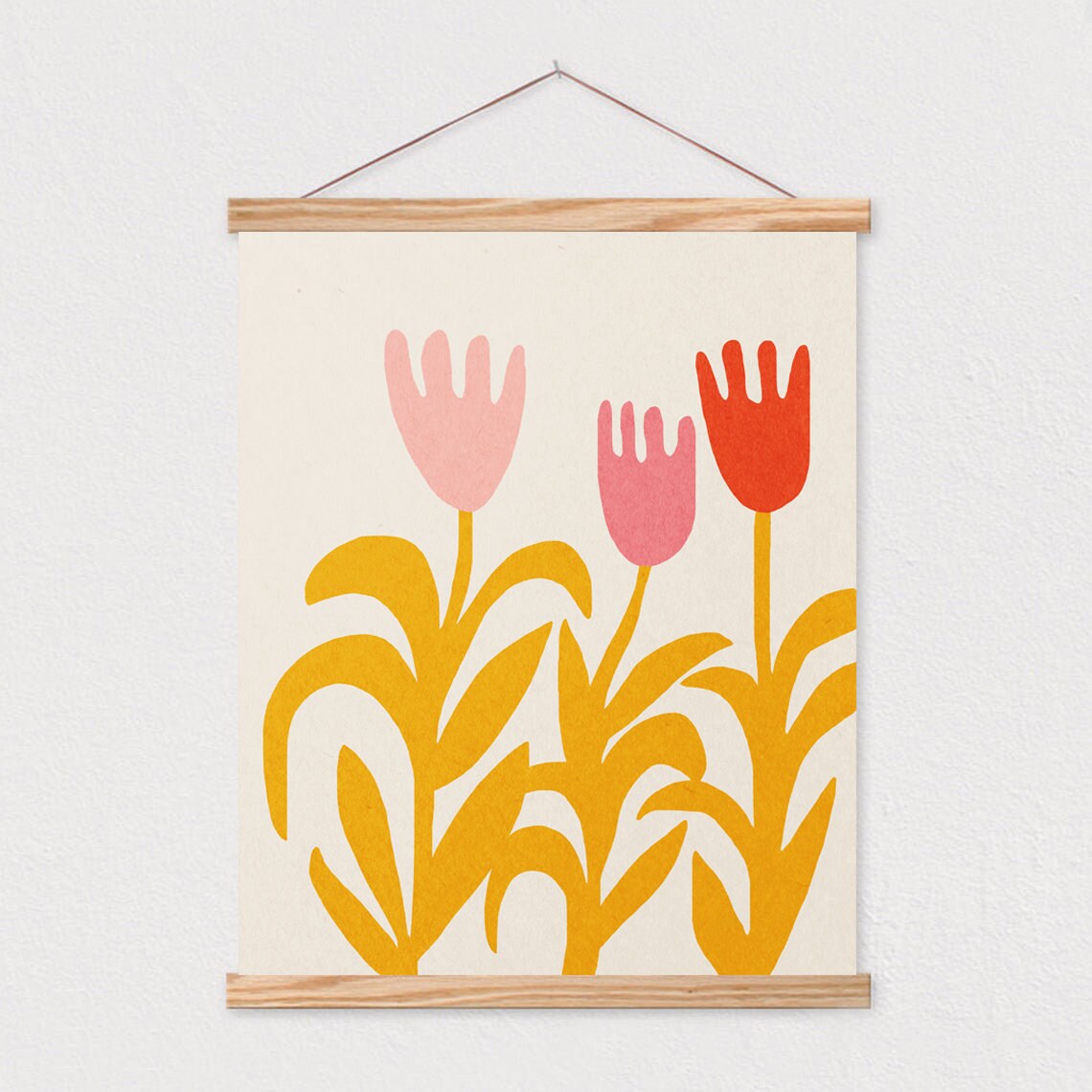 Abstract Flowers, Mid-Century Nursery Art Print - Image 2