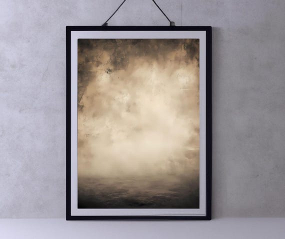 Earthy Abstract Painting Neutral Textured Background Beige And Brown Backdrop Minimalist Wall Art Versatile Decor Print
