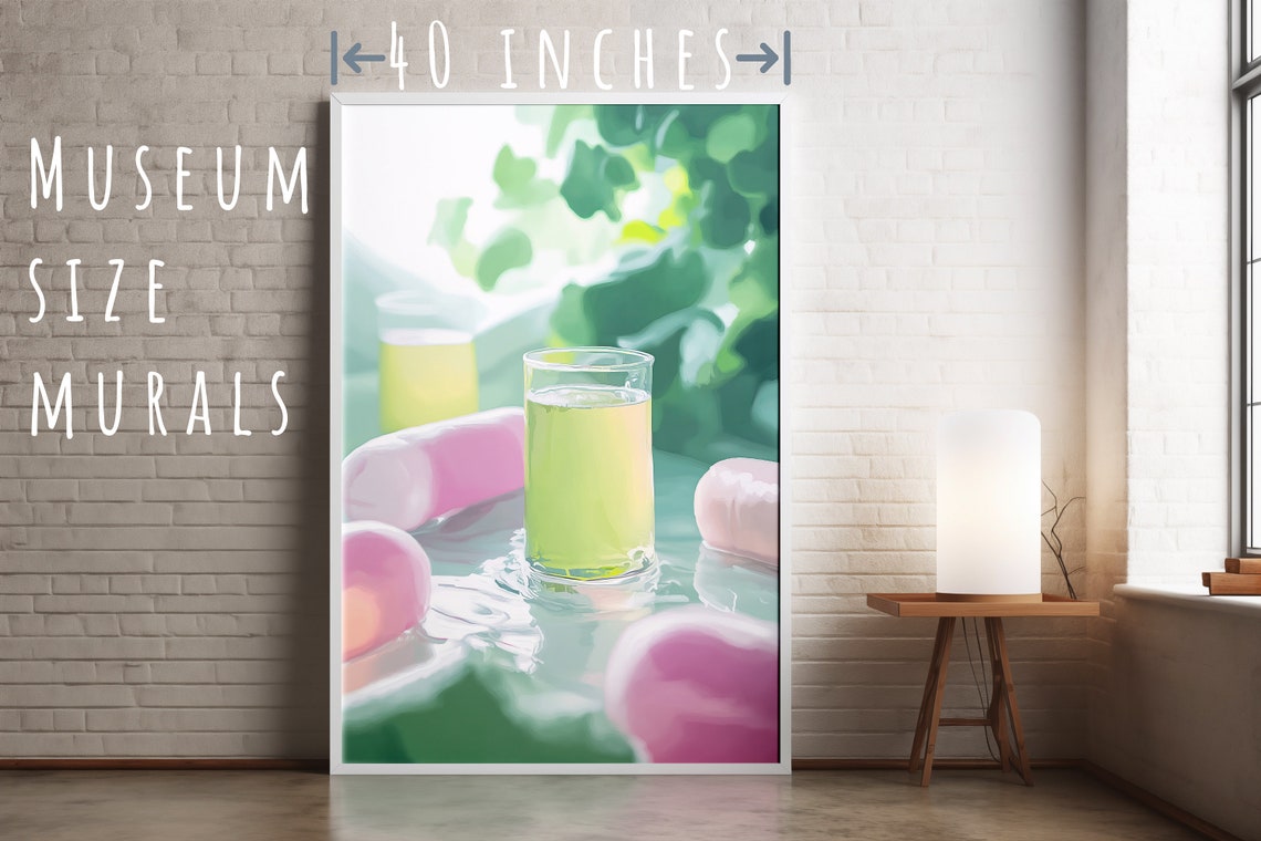 Fresh Lemonade Glasses Pink Citrus Pastel Summer Kitchen Print - Image 5