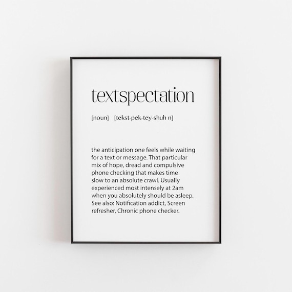 Textspection Definition Print Funny Relatable Quote Phone Checker Gift