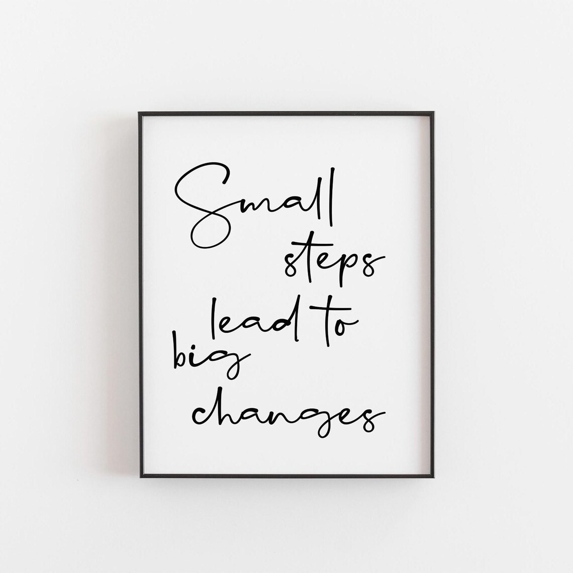 Small Steps Lead To Big Changes, Motivational Poster