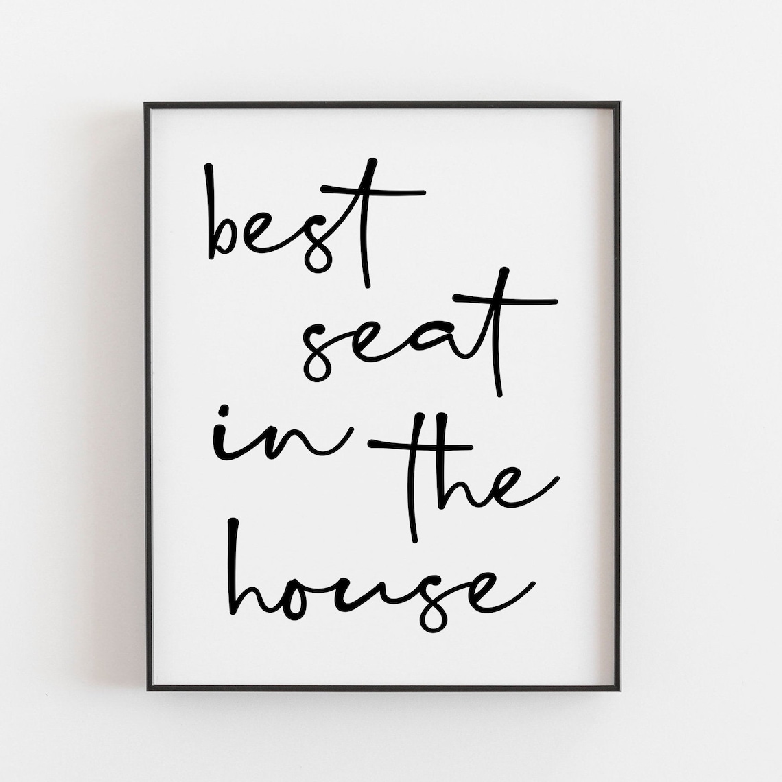 Best Seat In The House Bathroom Poster Print
