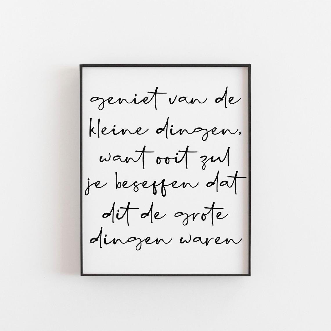 Dutch Quote Print, Inspirational Netherlands Decor