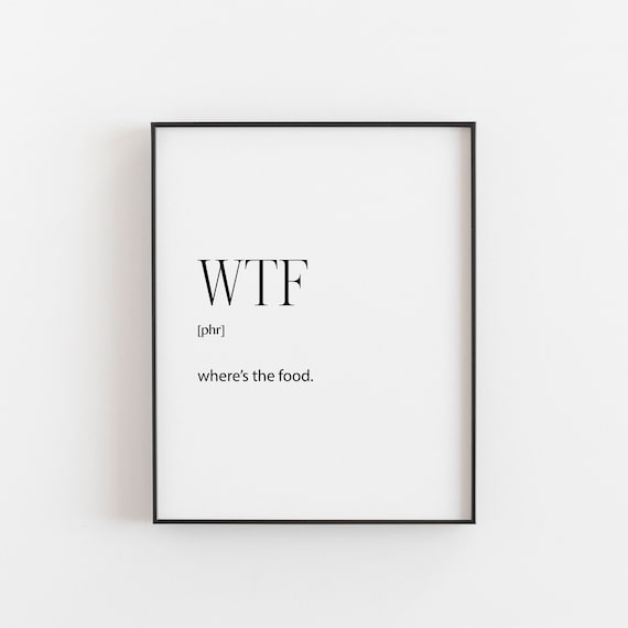 Teenager Funny Bedroom Wtf Definition Poster