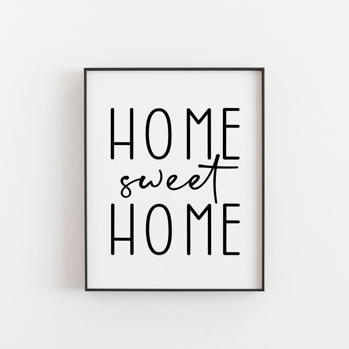 Home Sweet Print, Housewarming Entryway Wall Art