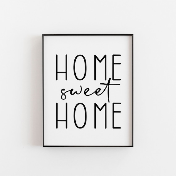Home Sweet Print, Housewarming Entryway Wall Art