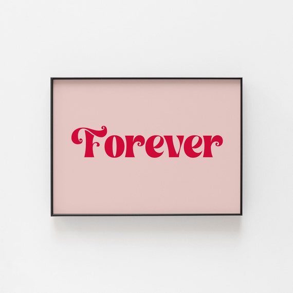 Romantic Forever Love Poster, Italian