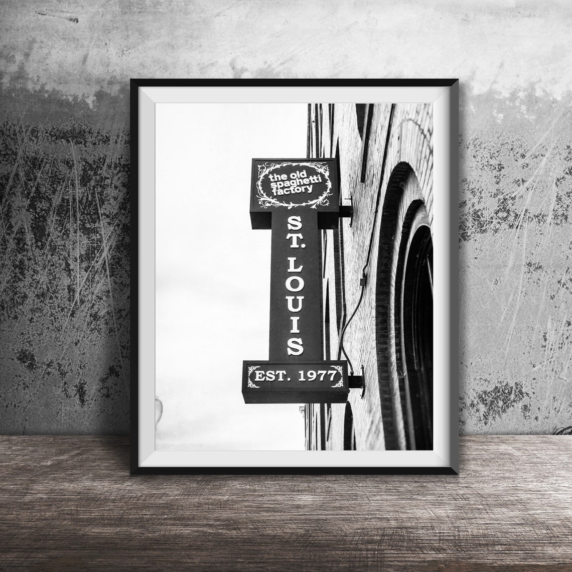 The Old Spaghetti Factory St Louis Est 1977 Vintage Sign Poster - Image 2